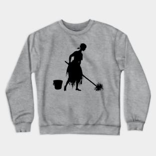 Cinderella Mopping Silhouette Crewneck Sweatshirt